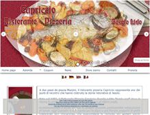 Tablet Screenshot of pizzeria-capriccio.it